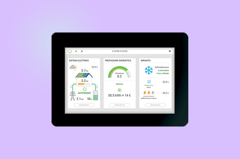 CONTROL4 NRG by Clivet: Инсталиране на дисплей, който да координира всички устройства и модули в къщата.